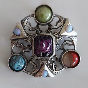 Vintage Celtic Brooch, signed Miracle